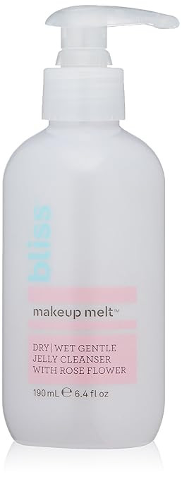 Bliss Makeup Melt Jelly Cleanser | Suitable on Dry/Wet Skin | Super-Gentle with Soothing Rose Flo... | Amazon (US)