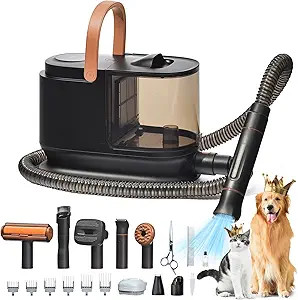 Bunfly Dog Hair Vacuum, Dog Grooming Kit, Pet Grooming Vacuum,13,000kPa Powerful Suction, 99% Hai... | Amazon (US)