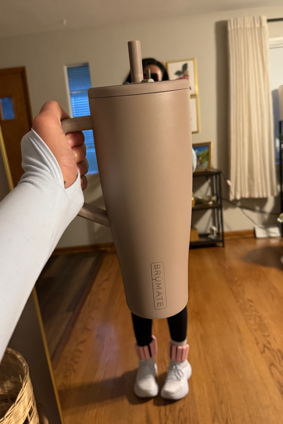 New mocha colored tumbler for the fall. Love me a good cup that keeps my water cold all day! 

#LTKActive