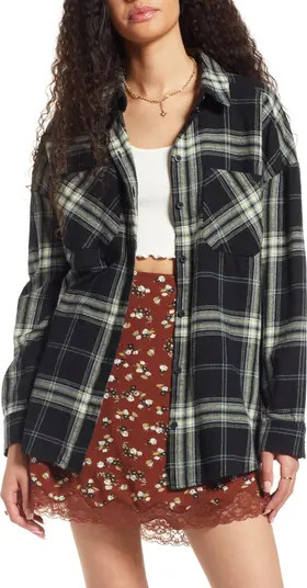 Plaid Cotton Flannel Button-Up Shirt | Nordstrom