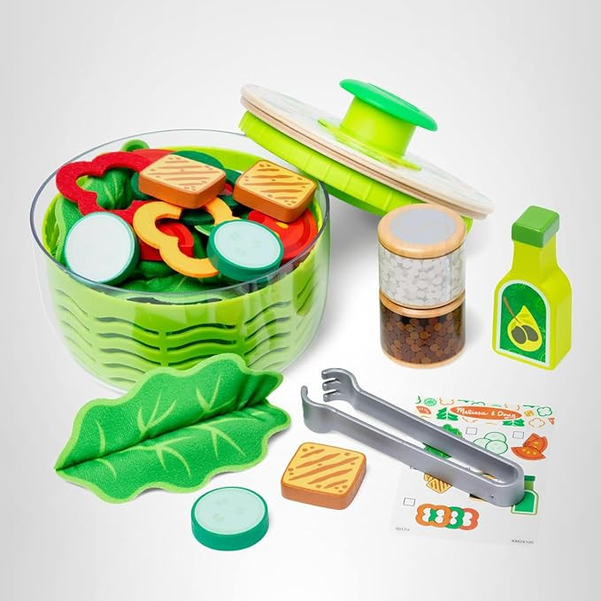 Melissa & Doug Salad Spinner Play Set, Pretend Play Food for Boys and Girls Ages 3+ | Amazon (US)