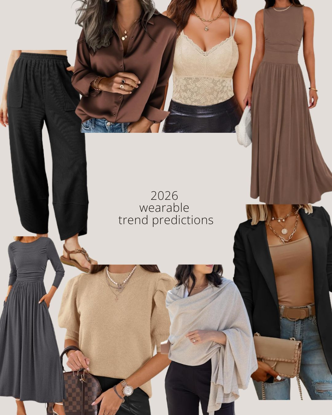 20206 wearable trends I’m predicting!
Satin, lace, drop waist lines, statement sleeve, “capes”, blazers, slight barrel… full blog post on my site!