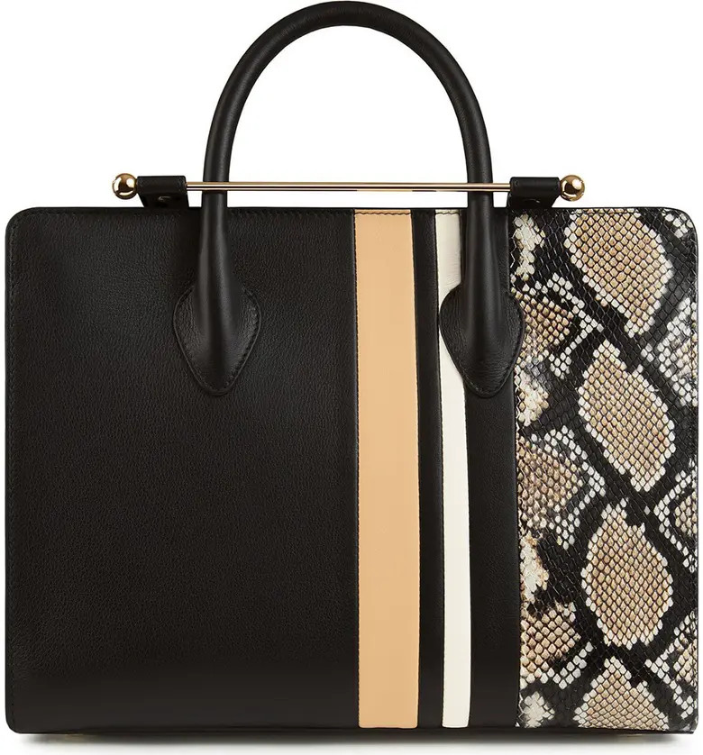 Strathberry Midi Colorblock Leather Tote | Nordstrom | Nordstrom