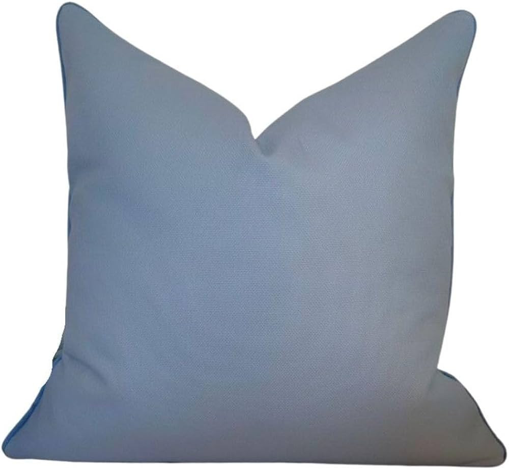 Blue Pillow Cover Chesapeake Premium Throw Pillow Solid Grandmillennial Pillow Cover Grandmillenn... | Amazon (US)
