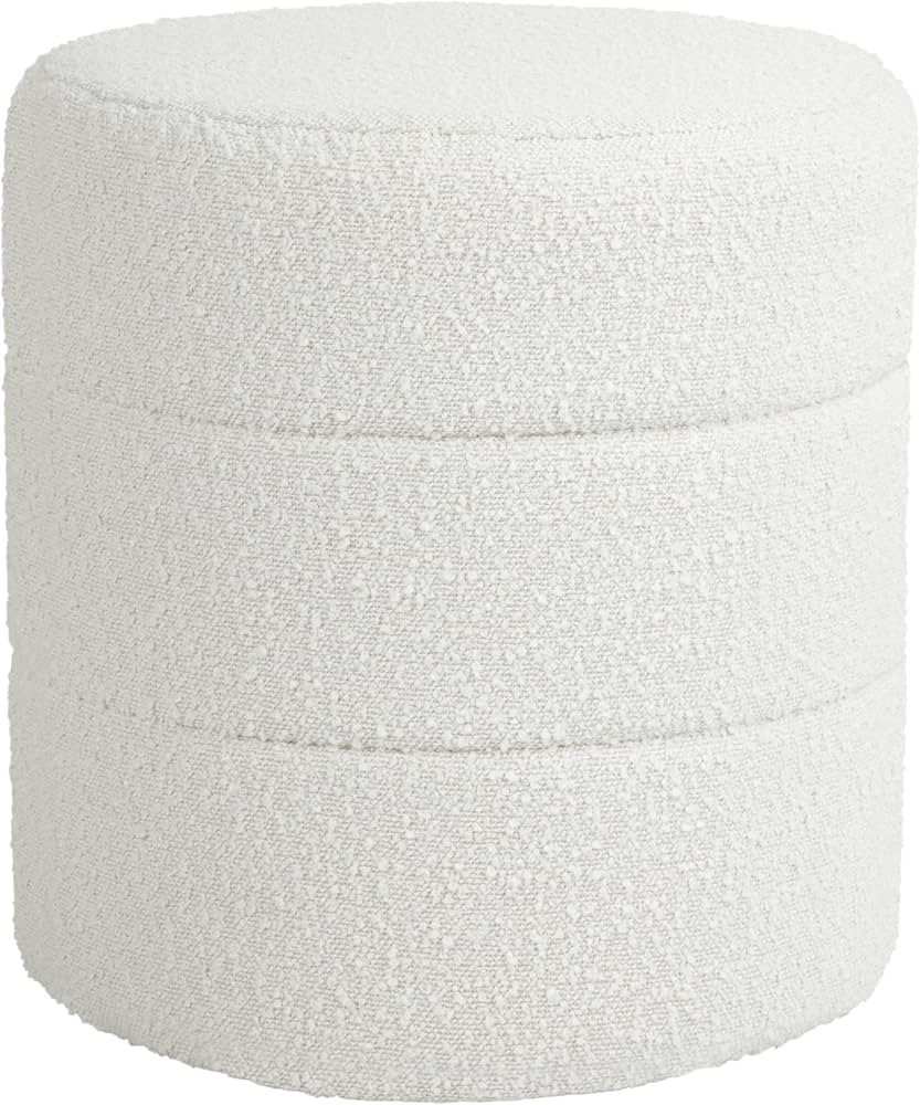 HomePop Upholstered Round Ottoman (No Lid, Seat Only) | HomePop Home Décor | Round Pouf Foot Res... | Amazon (US)