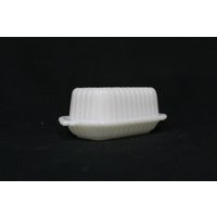 Vintage Milk Glass Butter Dish | V3205 | Etsy (US)