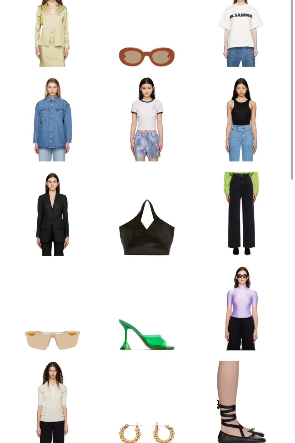 In my Ssense shopping cart currently. All on sale! Best jeans, easy tops, Amina Muaddi heels, and more. 

#LTKsalealert #LTKFind #LTKstyletip