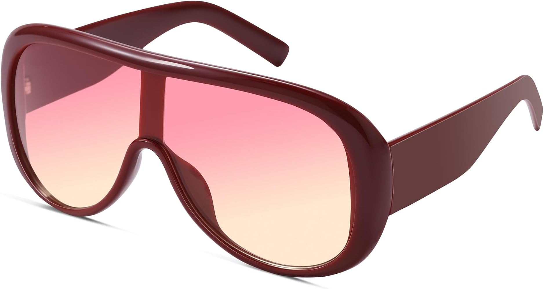A LONG Retro Oversized Sunglasses Womens | Amazon (US)