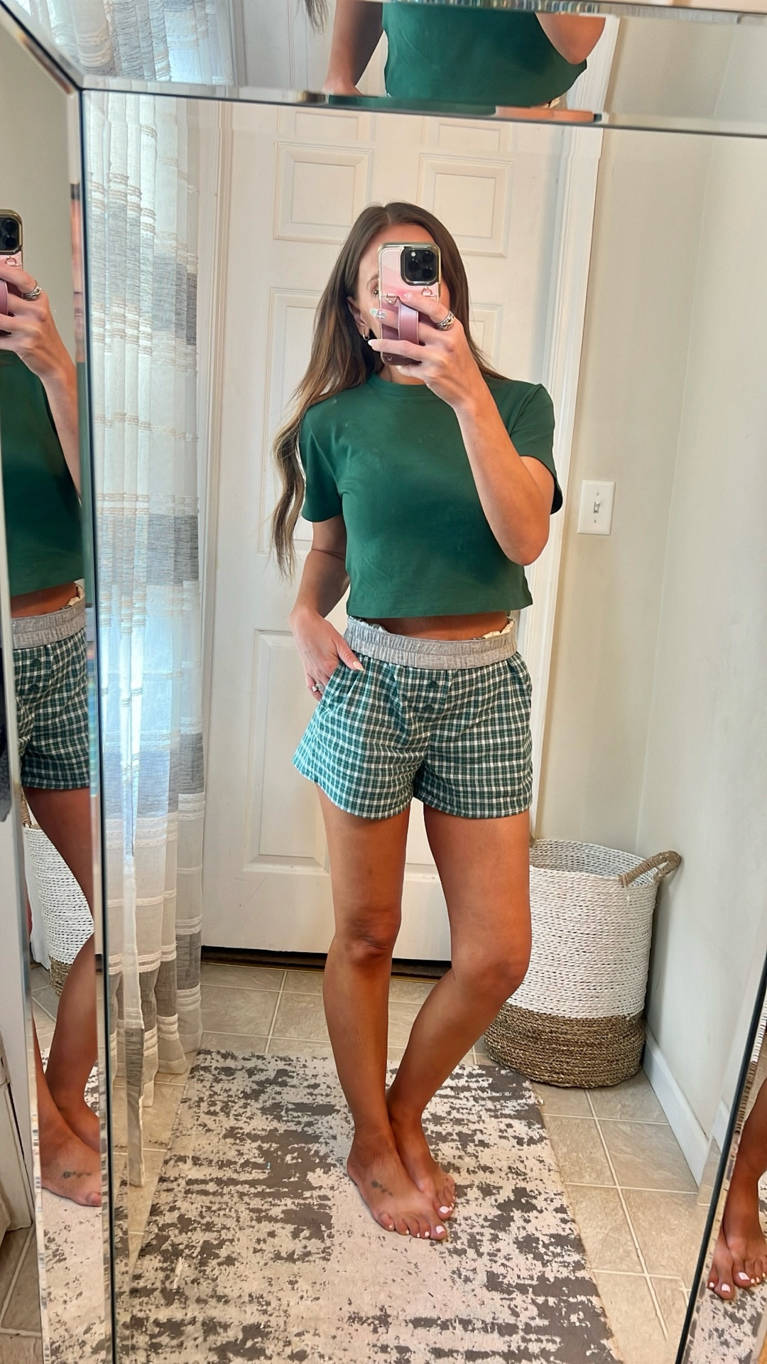 Walmart lounge wear is on point lately! Their stuff looks just like Brandy Melville and both the shorts and tee are 100% cotton and so affordable! Under $13 for the whole outfit! 

Wearing size XS in top
Wearing size S in shorts 

#LTKU #LTKOver40 #LTKFindsUnder50