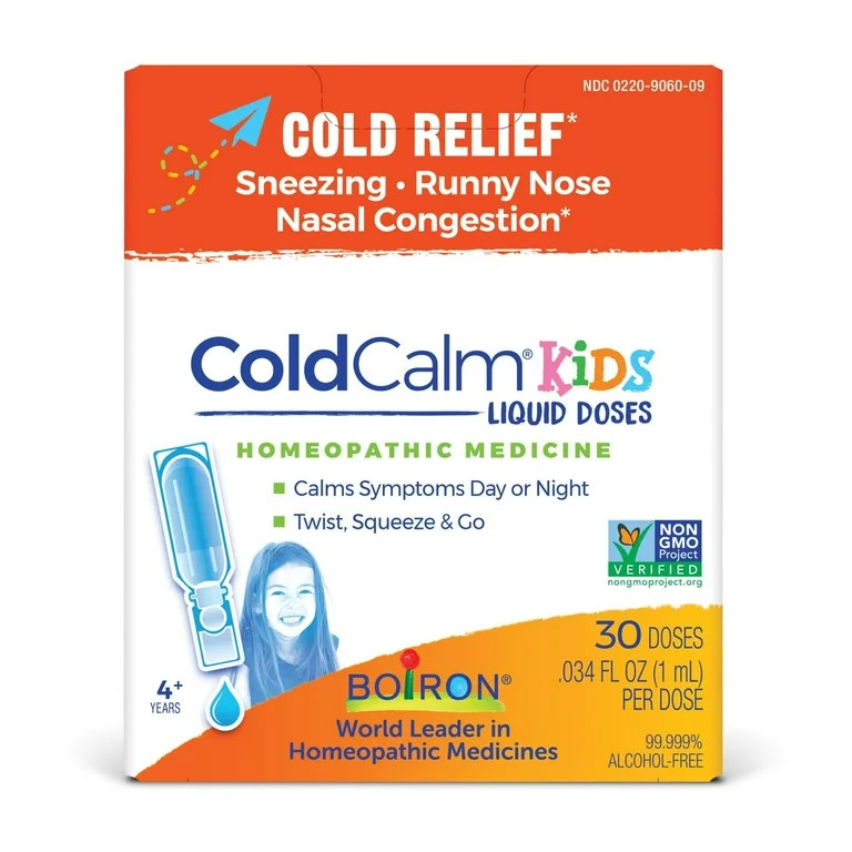 Boiron Coldcalm Kids Liquid Dose, Homeopathic Medicine for Cold Relief, Sneezing, Runny, 30 Singl... | Walmart (US)