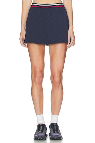 Splits59 Kaia Active Rib Skort in Heather Indigo from Revolve.com | Revolve Clothing (Global)