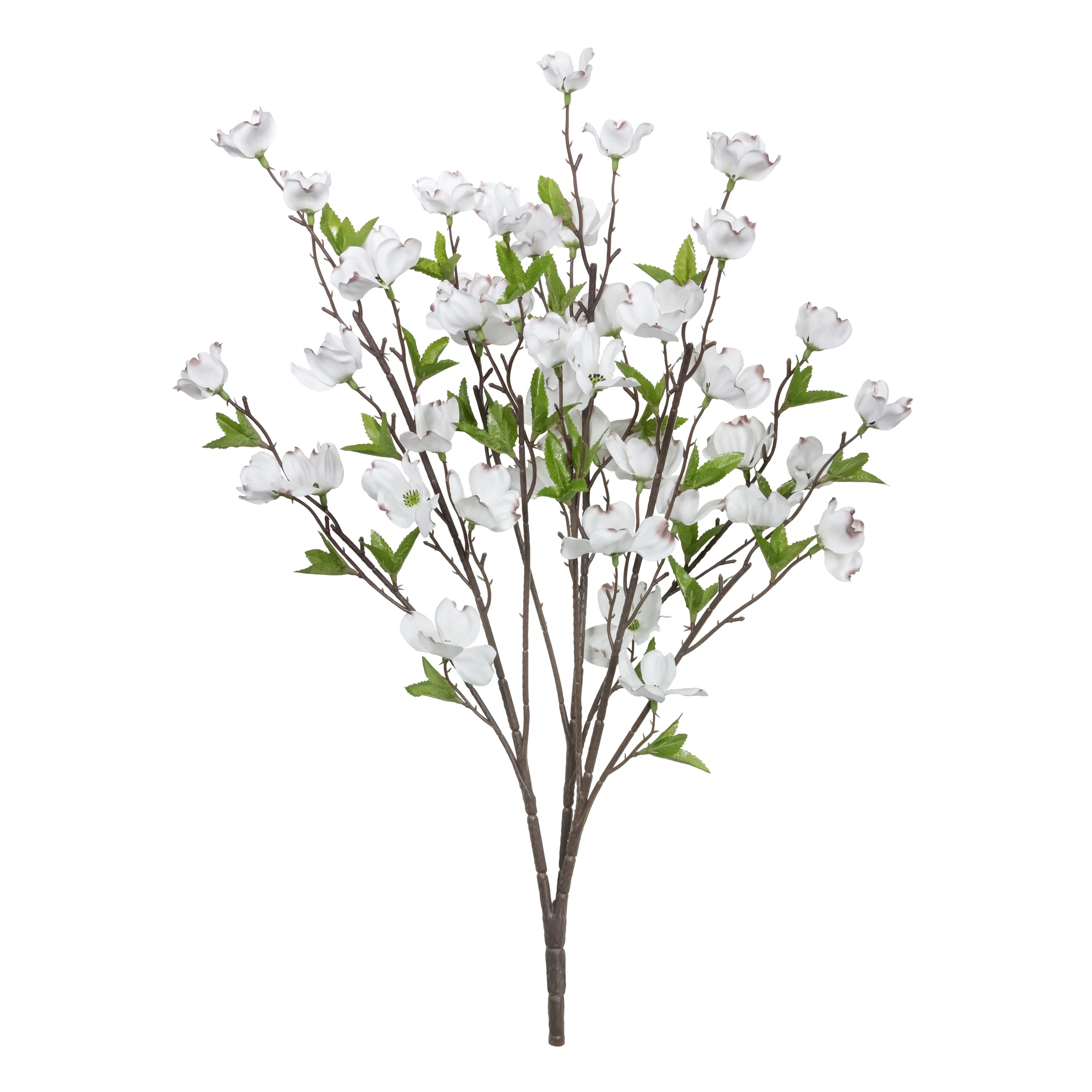 23-inch Artificial Silk White Dogwood Spring Bush, for Indoor Use, by Mainstays | Walmart (US)