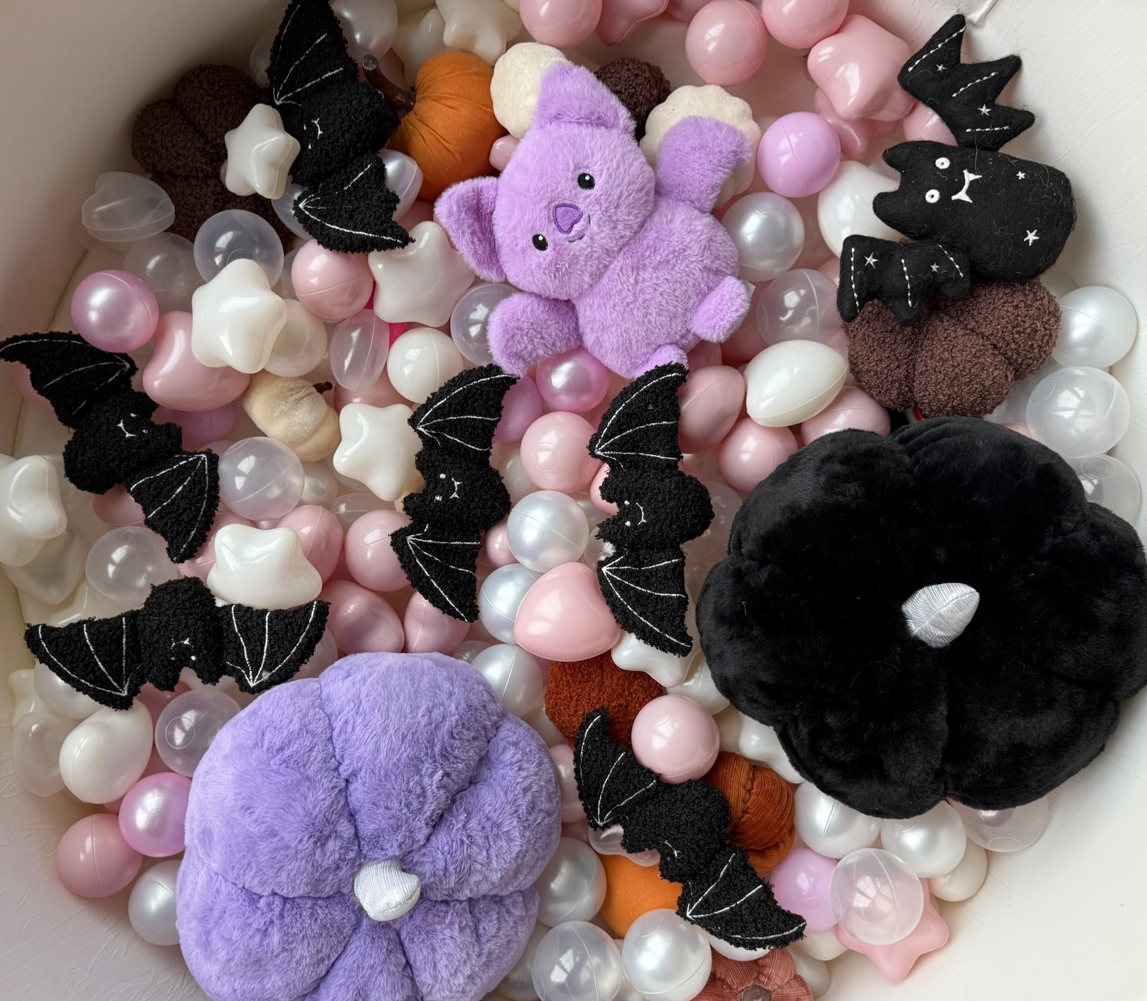 Baby toddler Halloween themed ball pit! Plush pumpkin and plush mat! #LTKHalloween 

#LTKKids #LTKBaby