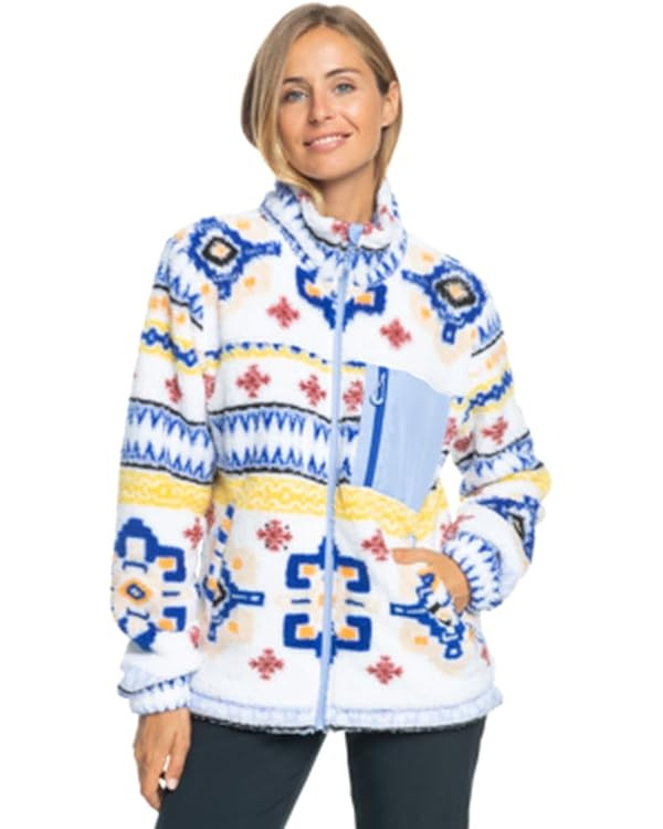 Roxy Women's Alabama WarmFlight Full Zip Sherpa Fleece | Amazon (US)