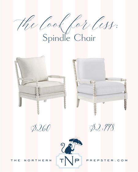 Look for Less: Spindle Chair
I couldn’t believe the price difference! The lower price point even has slip covers on the cushions to be cleaned easily!

#LTKsalealert #LTKhome