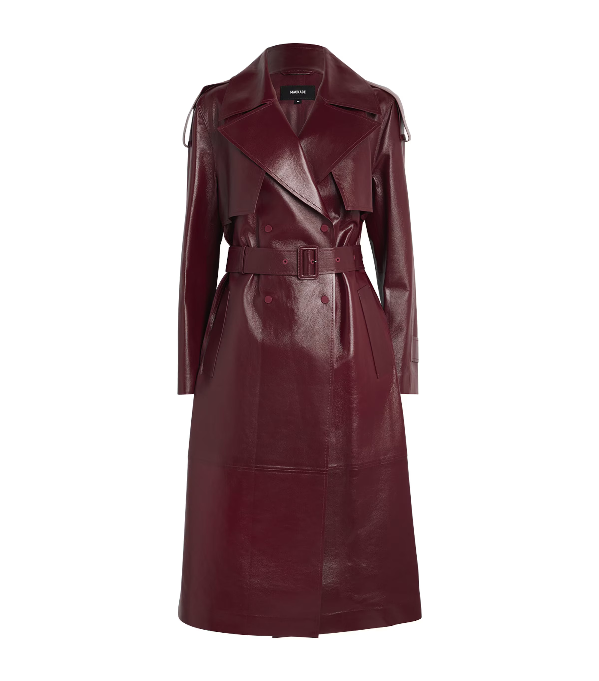 Mackage Lambskin Carmela Trench Coat | Harrods