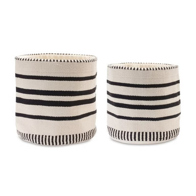 Melrose Striped Cotton Basket (Set of 2) | Target