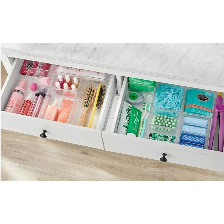 The Home Edit 10-Piece Clear Plastic Modular Bath Edit - Walmart.com | Walmart (US)