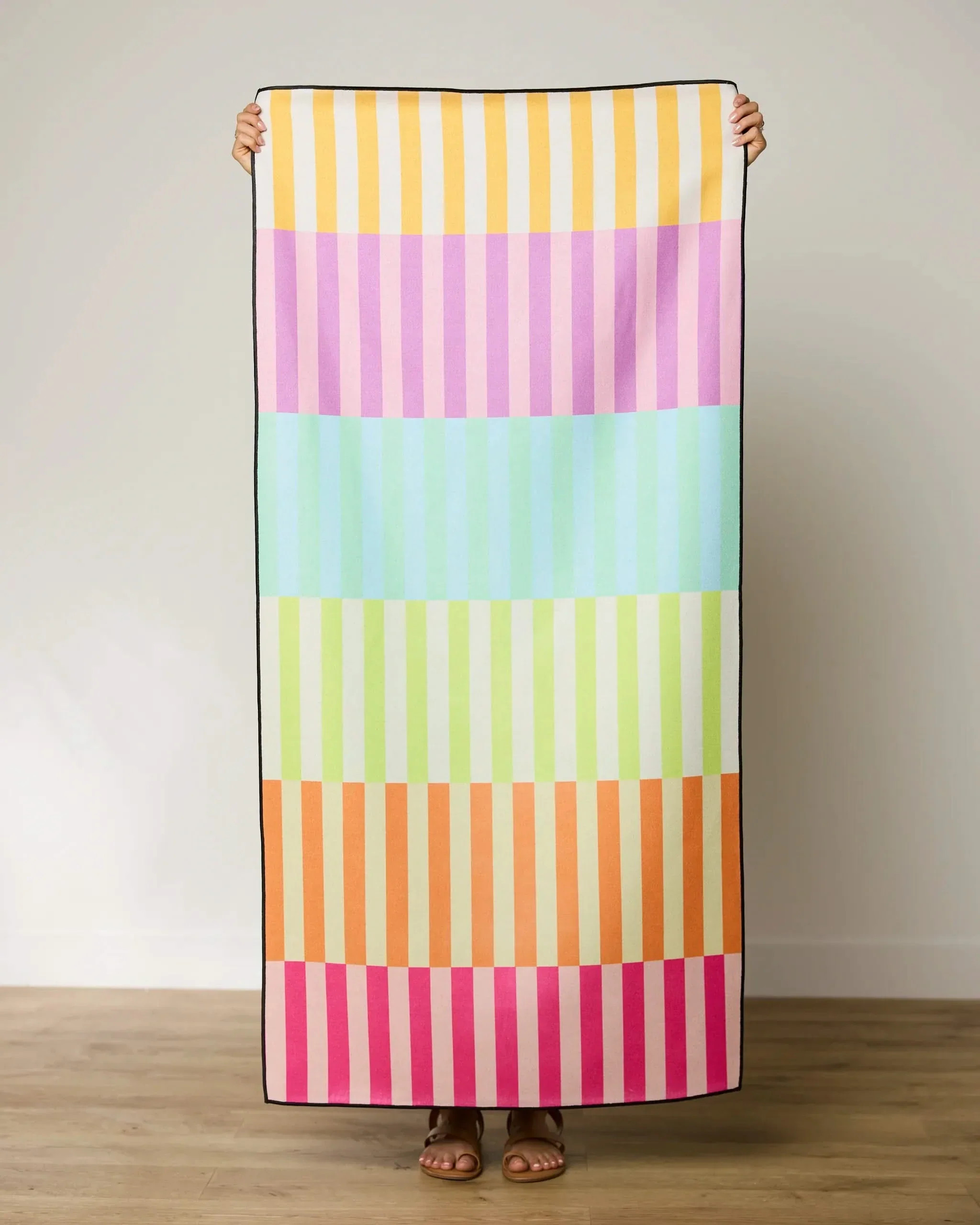 Neon Nights Micro-loop Beach Towel | Geometry | Geometry