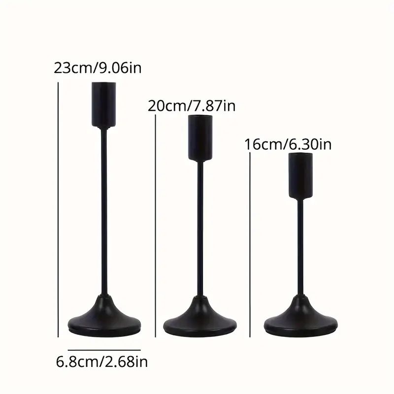 Black Candle Holder Candlestick Holders For Taper Candles - Temu | Temu Affiliate Program