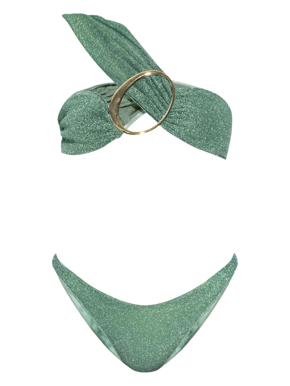 Oséree one-shoulder Lurex Bikini  - Farfetch | Farfetch Global