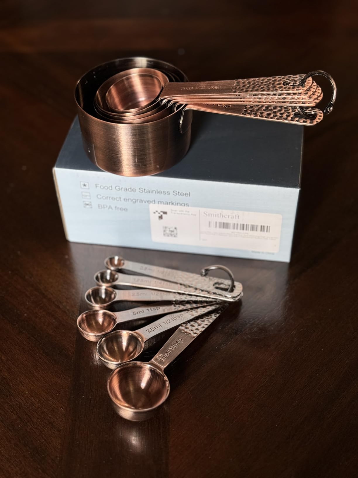 Measuring Cups and Spoons Set, Copper Measuring Cups and Spoons, Stainless Steel Measuring Cups a... | Amazon (US)