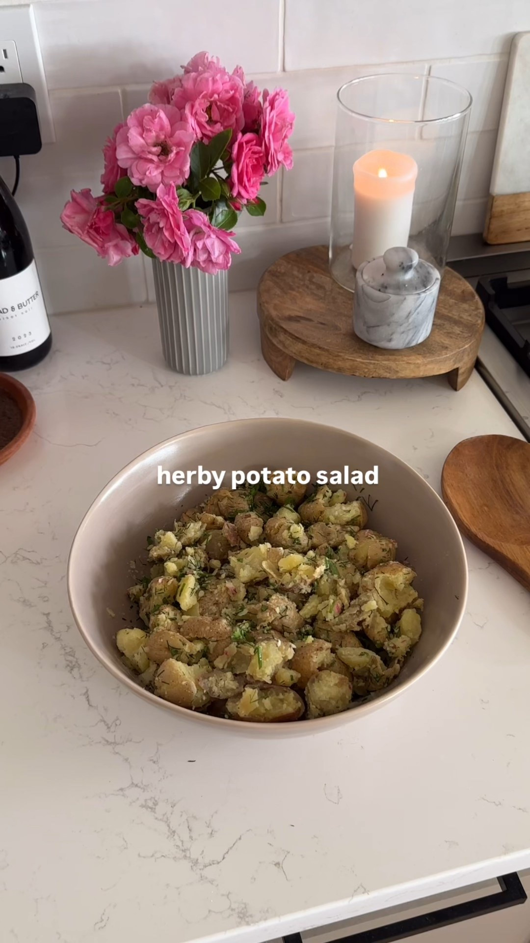 Herby Potato Salad + Kitchen Favourites. A light, tangy potato salad tossed in a homemade Dijon vinaigrette, perfect for summer dinners. I used my Our Place titanium pot for the potatoes, Weck jars for mixing the dressing, and my favourite salt cellar for seasoning. Rounded it all out with pretty serveware and simple dining room decor that make weeknight dinners feel special.


potato salad recipe, summer salad recipes, kitchen favourites, Our Place titanium pot, Weck jars Canada, salt cellar Canada, serveware Canada, summer dinner ideas, dining room decor finds, romanticizing dinner at home



#LTKcanada #LTKcasa #LTKsummer