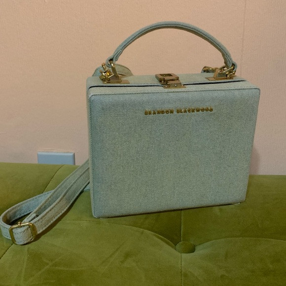 Kendrick Trunk | Green Denim w/ Gold Hardware | Poshmark