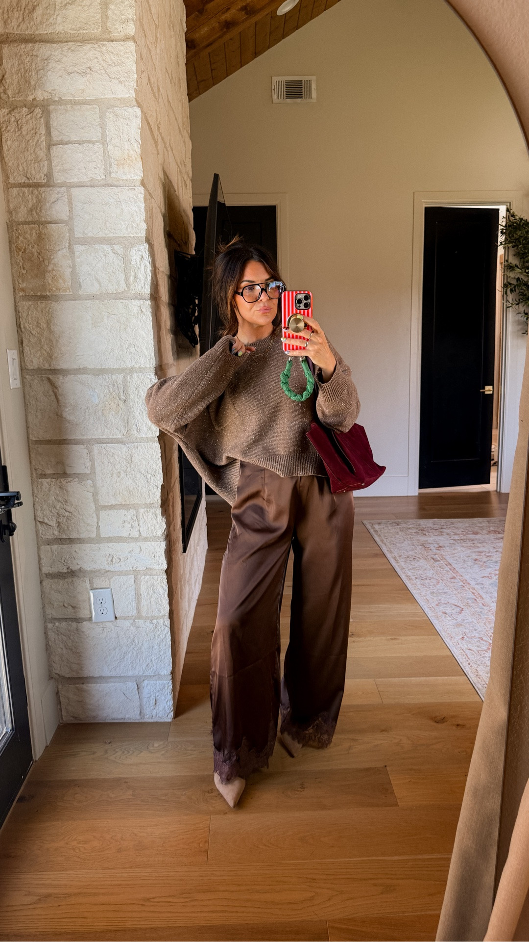 Chocolate Brown Outdirs for fall
Everything is 40% off with code: BWC40

I get my true size large in evening and size 30 in jeans.
@vici VICIPartner

#LTKgrwm #LTKOver40 #LTKMidsize