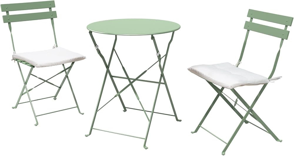 Grand patio 3-Piece Bistro Set Folding Outdoor Furniture Sets with Premium Steel Frame Portable D... | Amazon (US)