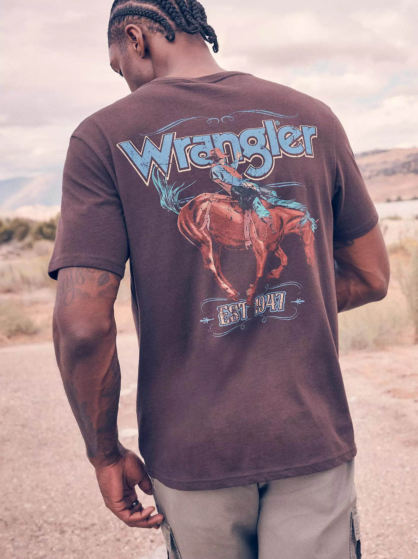 Horse & Rider Back Graphic T-Shirt | Wrangler
