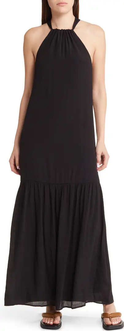 Tie Back Halter Maxi Dress | Nordstrom