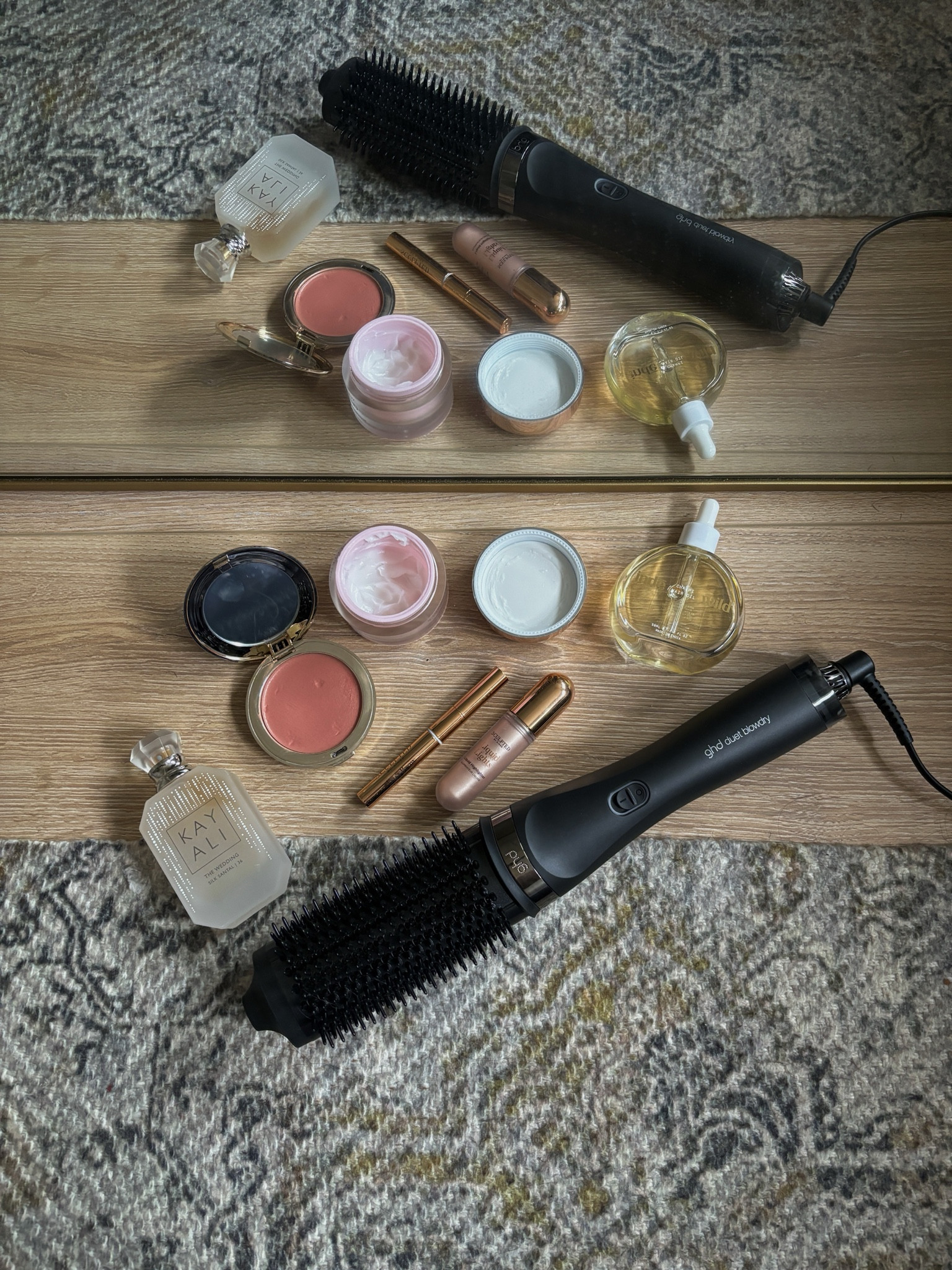 beauty favourites, ghd duet blowdry brush, indewild, sculted by aimee, hairdryer, moisturiser, cream moisturiser, kayali, sweet perfume, the wedding silk santal, rosy blush, cream blush, affordable makeup, drugstore makeup, 2 in 1 brow gel, clear brow gel, natural hair oil, hair oil

#LTKfindsunder50 #LTKSeasonal #LTKbeauty