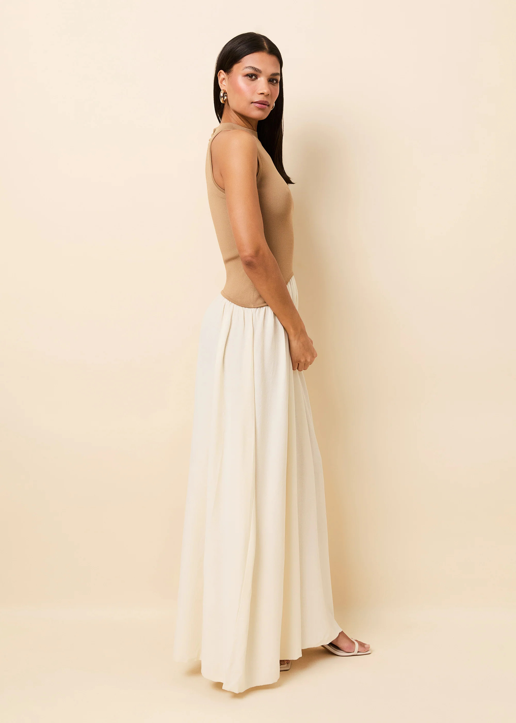 Isola Dress Camel / Brule | Solid & Striped