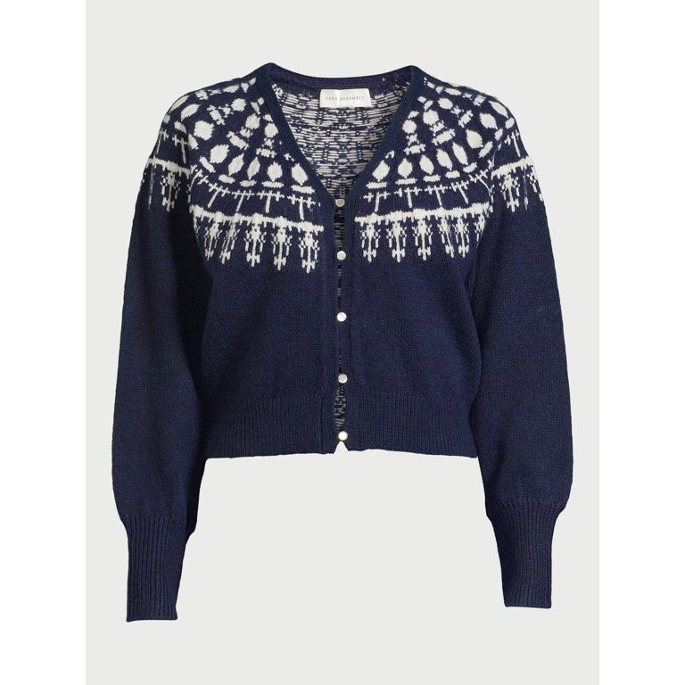 Free Assembly Women’s 90’s V-Neck Cardigan Sweater, Lightweight, Sizes XS-XXXL - Walmart.com | Walmart (US)