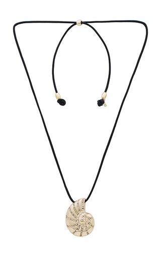 Shell Pendant Necklace in Gold | Revolve Clothing (Global)