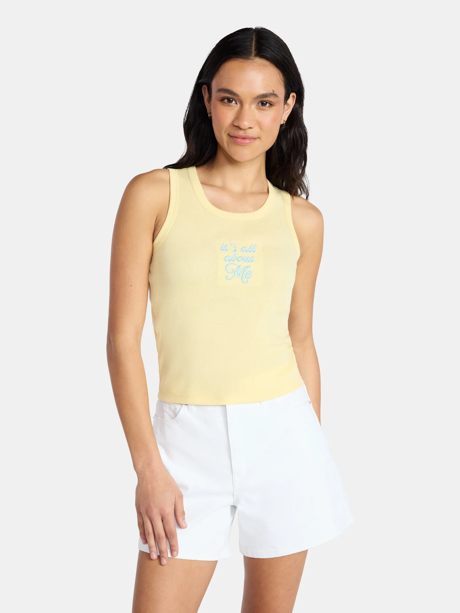 Social Edition Women's Dolphin Cove Cotton Graphic Halter Tee, Sizes XXS-XXL | Walmart (US)