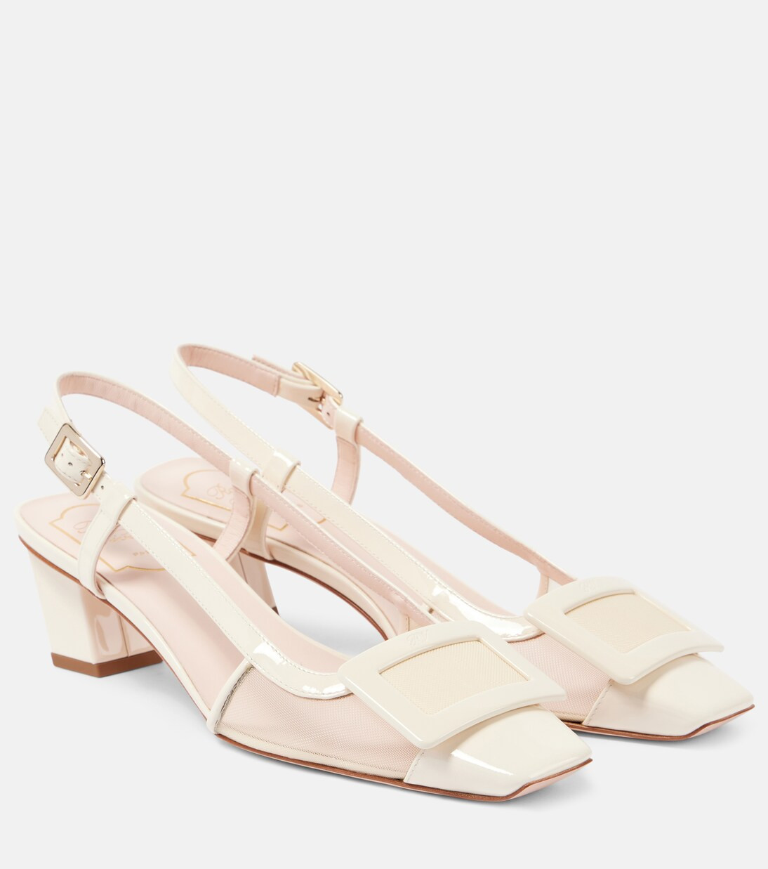 Belle Vivier 45 leather slingback pumps | Mytheresa (US/CA)