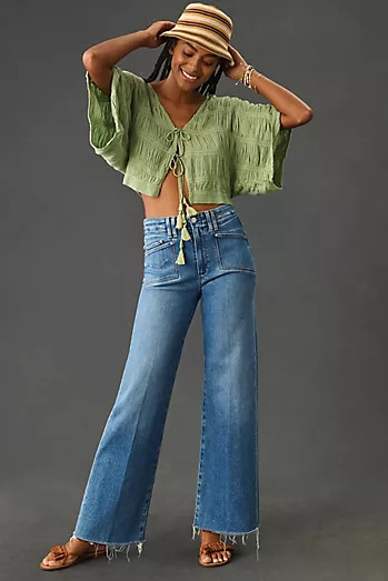 PAIGE Anessa High-Rise Wide Leg Jeans | Anthropologie (US)