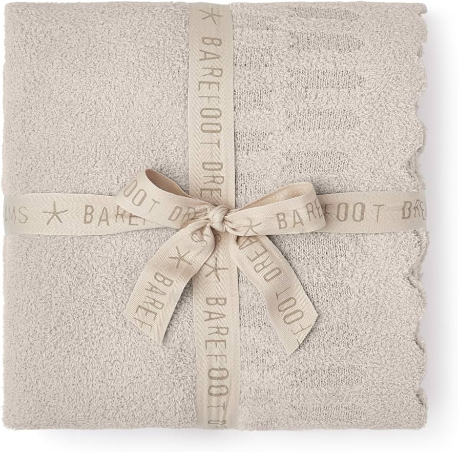 Barefoot Dreams® CozyChic® Cotton Shell Texture Throw, Stone, 54"x72" | Amazon (US)