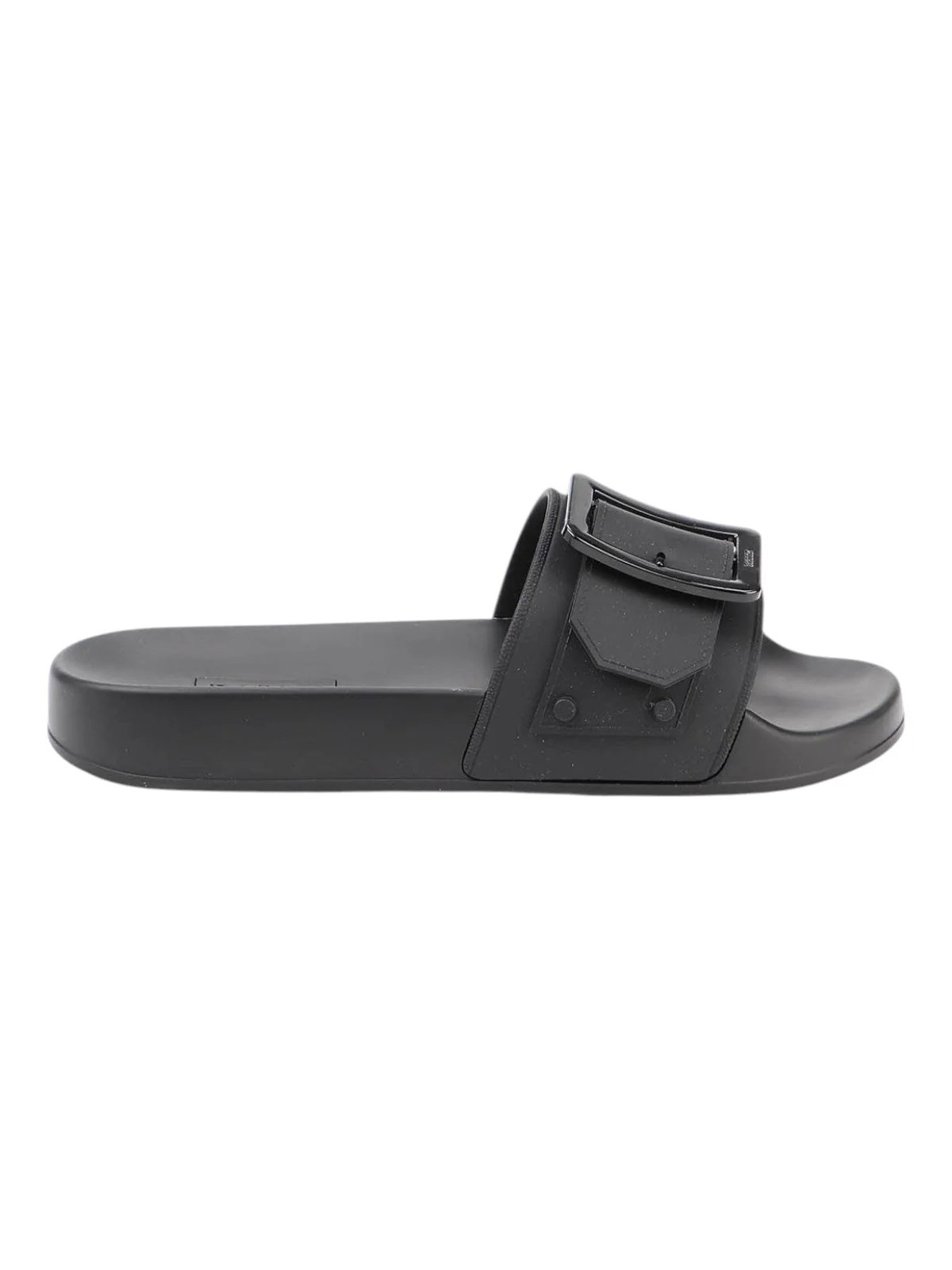 Bally Jeline 6231191 Women's Black Rubber Slide Sandals | Shop Simon