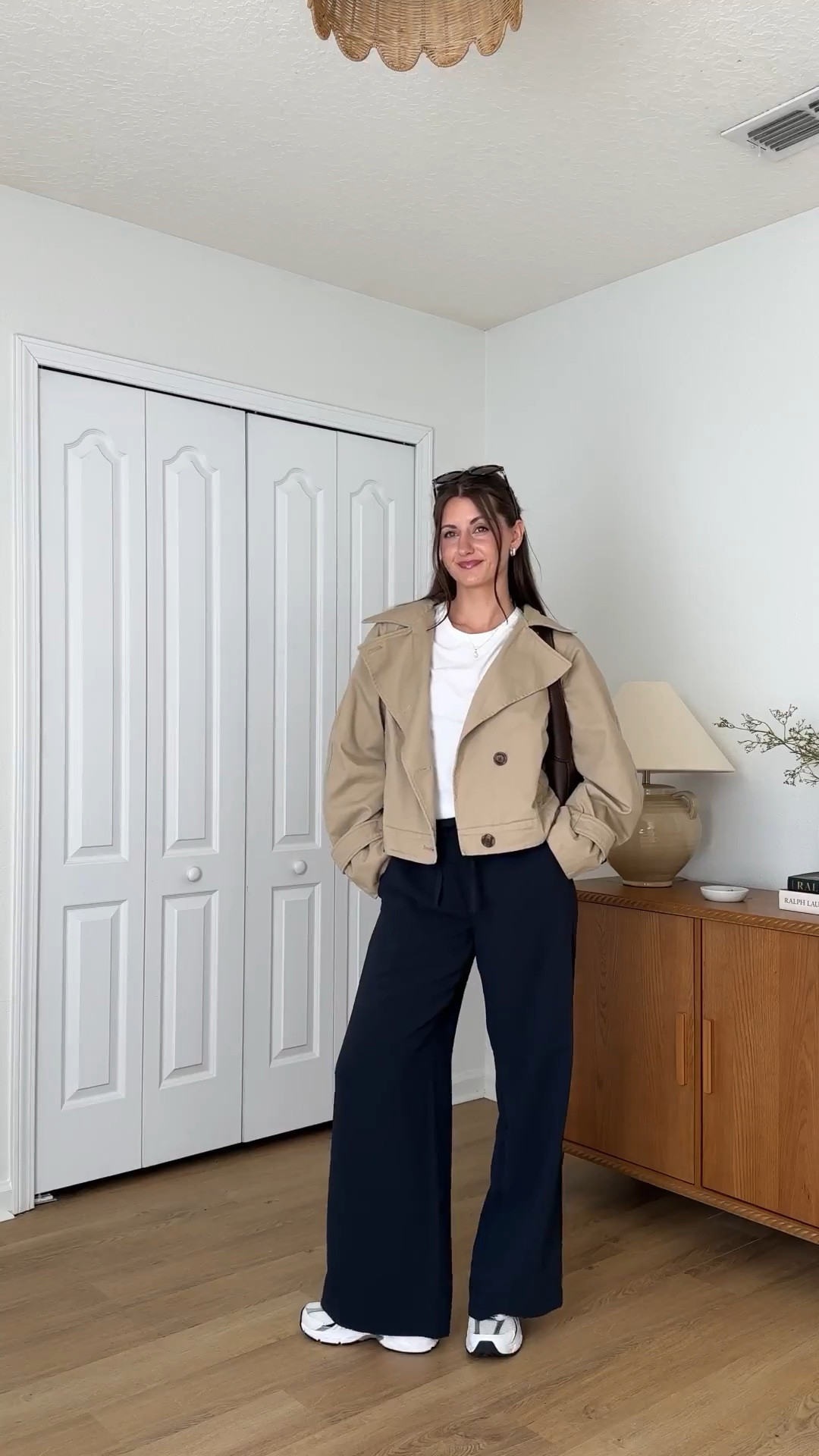 casual errands outfit for fall! Wearing small tee and pants, medium jacket (similars linked) 

#LTKSeasonal #LTKFallSale #LTKStyleTip