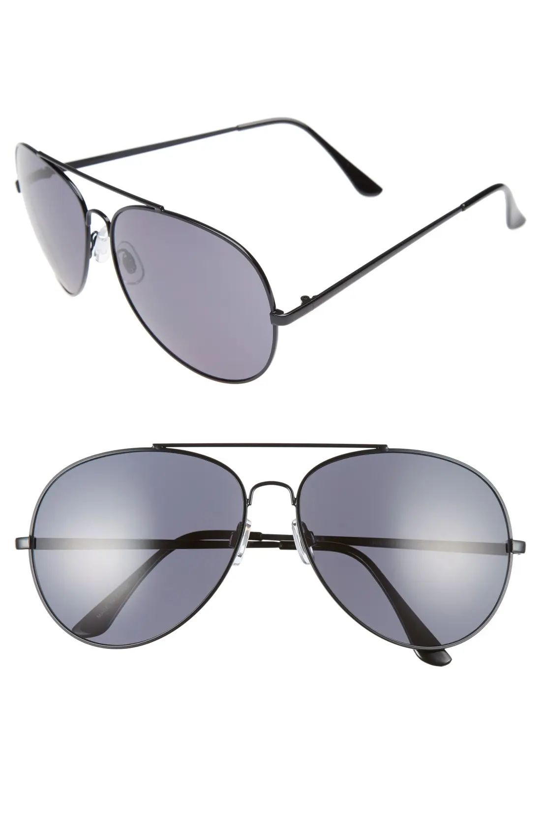 65mm Oversize Aviator Sunglasses | Nordstrom