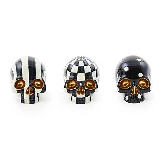 Courtly Mini Skulls, Set of 3 | MacKenzie-Childs