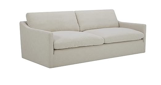 Amazon Brand – Stone & Beam Rustin Contemporary Deep-Seated Sofa Couch, 89"W, Cream | Amazon (US)