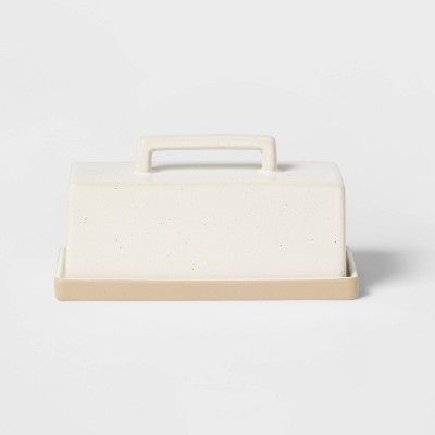 Camwood Collection Stoneware Butter Dish Green - Threshold™ | Target