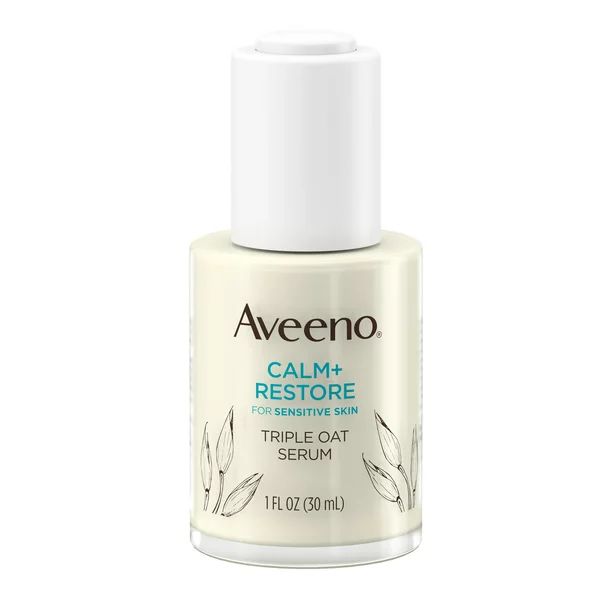 Aveeno Calm + Restore Triple Oat Sensitive Skin Face Serum, 1 fl. oz - Walmart.com | Walmart (US)