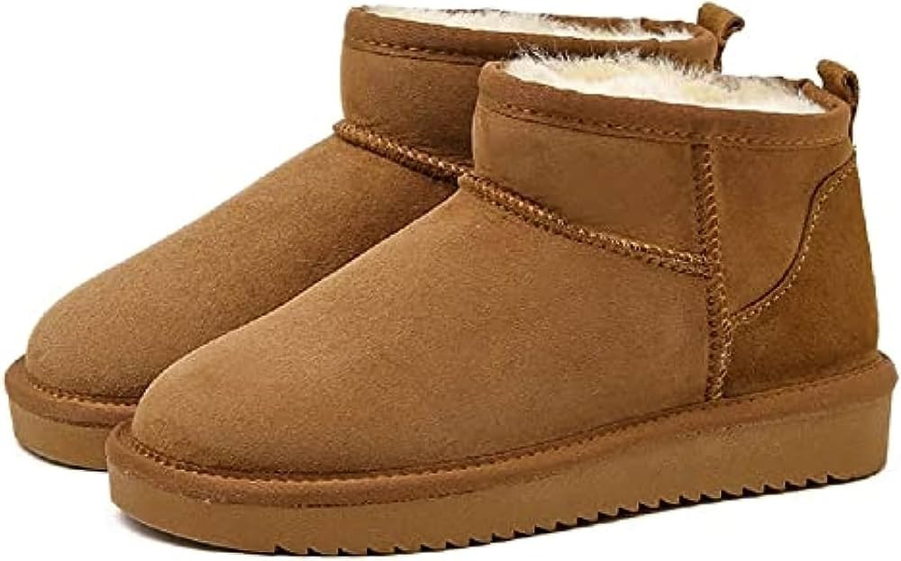 Mini Boots for Women,Classic Mini Short Ankle Boot Fur Lined,Warm Fur Lined Winter Snow Warm Slip... | Amazon (CA)