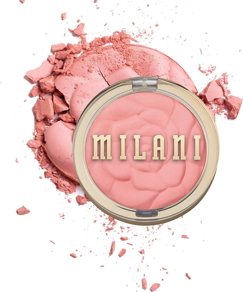 Milani Rose Powder Blush - Tea Rose (0.6 Ounce) Cruelty-Free Blush - Shape, Contour & Highlight F... | Amazon (US)