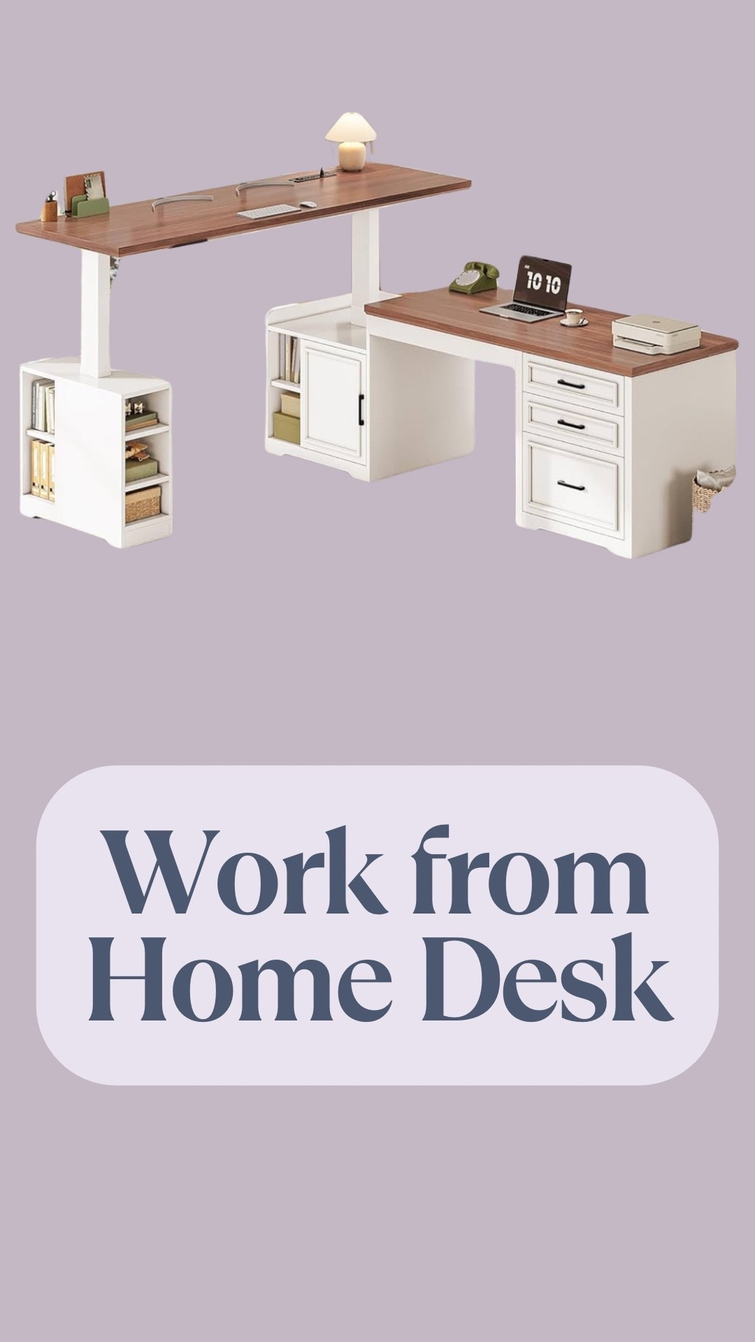 Work from home standing desk | l-shaped standing desk | wfh

#LTKHome #LTKdayinmylife #LTKmorningroutine